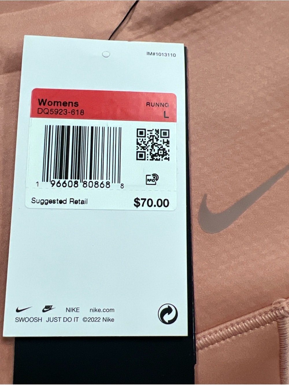 Nike Go Dri-Fit Firm High-Waist 8" Biker Shorts Womens Size Large DQ5923 618 $70 - Picture 5 of 6